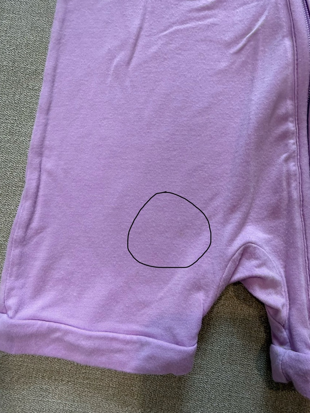 Little Sleepies Light Orchid Shorty Zippy 6-12 Months - Picture 6 of 6